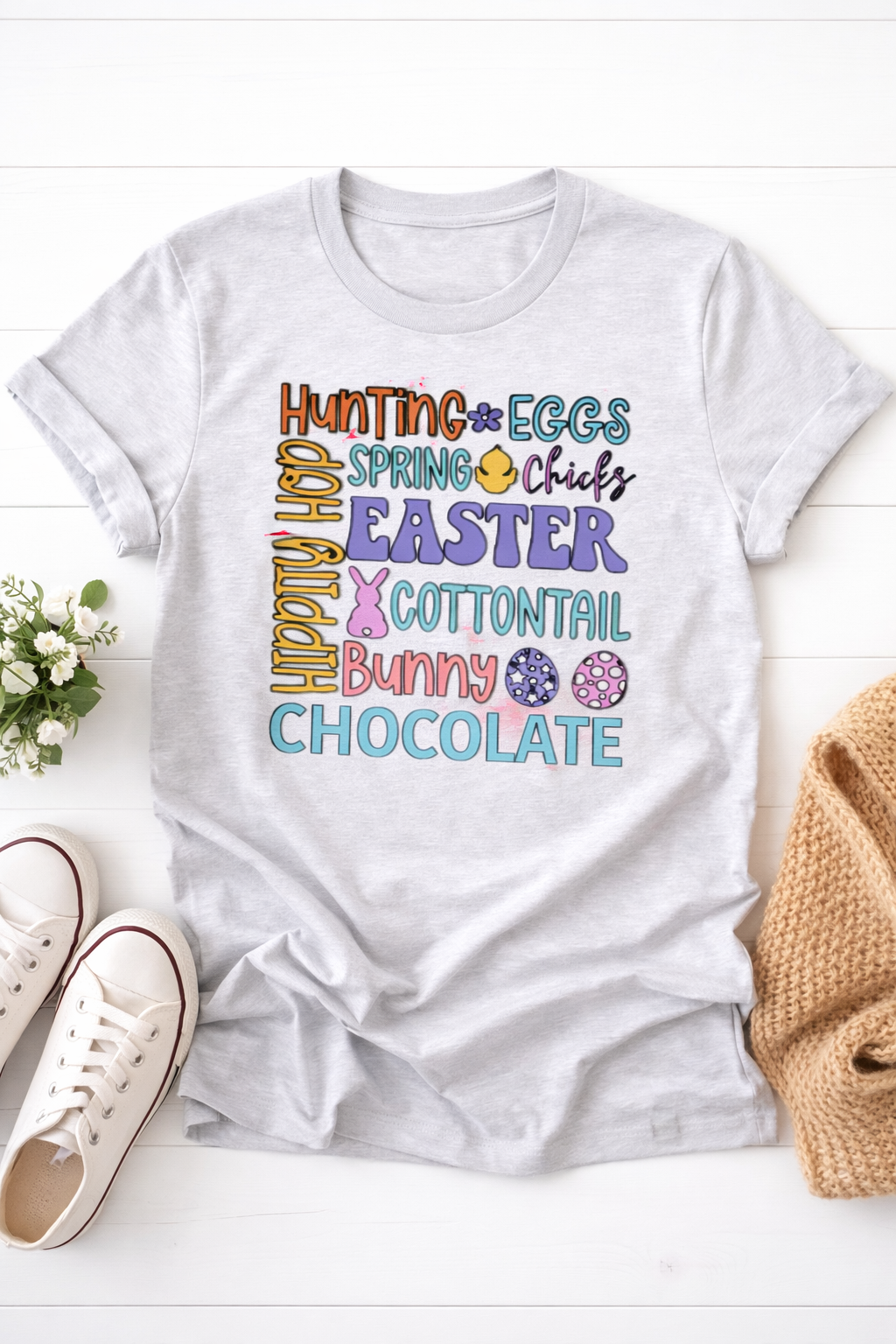 Easter Words Collage T-Shirt