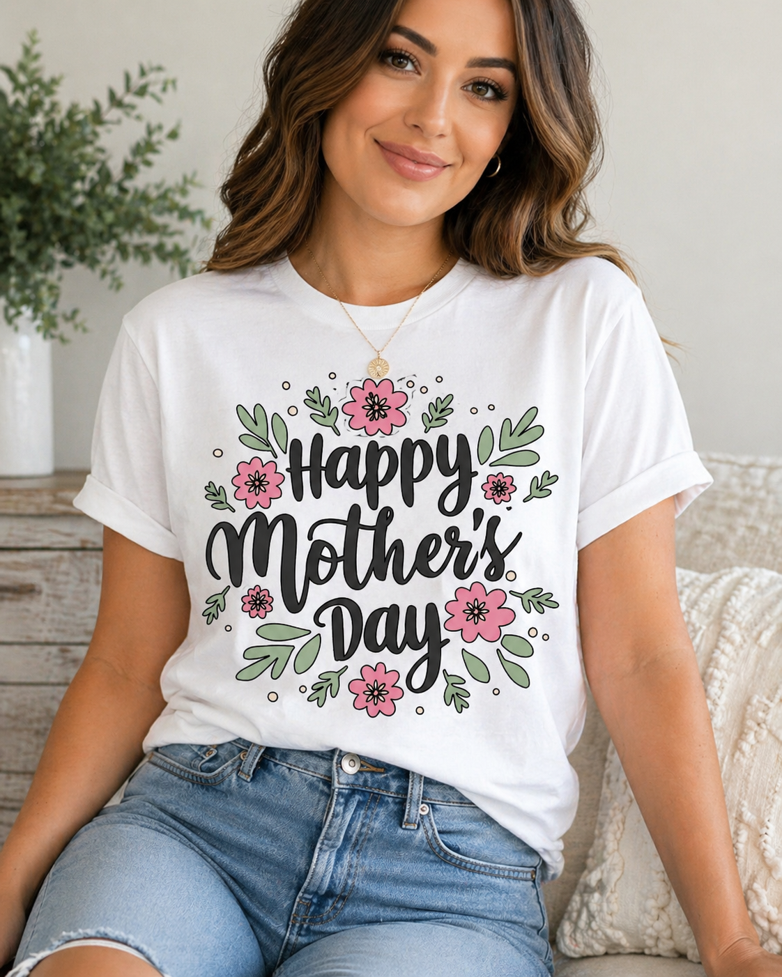 Happy Mother's Day Floral Tee